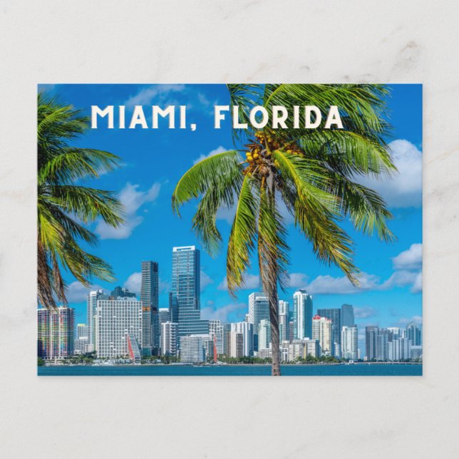 Miami Florida Postcard (Front)