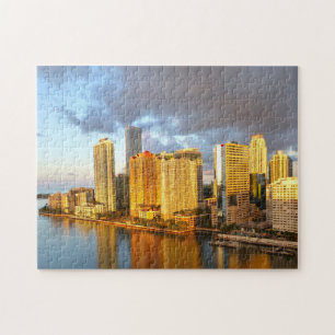 Miami Florida  Skyline. Jigsaw Puzzle