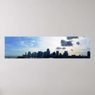 Miami, Florida Skyline Poster