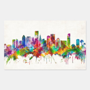 Miami Florida Skyline Sticker