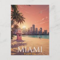 Miami Florida Sunset Beach Travel