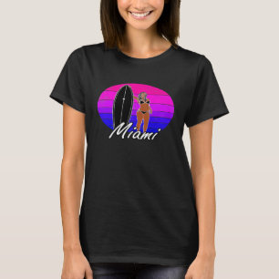 Miami Florida Surfer Surfing Clothing Men Women Gr T-Shirt