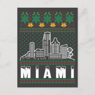Miami Florida Ugly Christmas Postcard