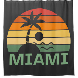 Miami Florida Vintage Palm Trees Summer Beach