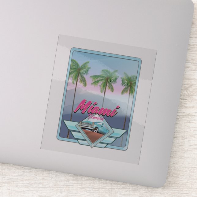 Miami Florida Vintage travel poster (Detail)