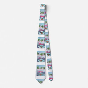 Miami Florida Vintage travel poster Tie