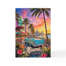 Miami Florida Waterfront Sunset