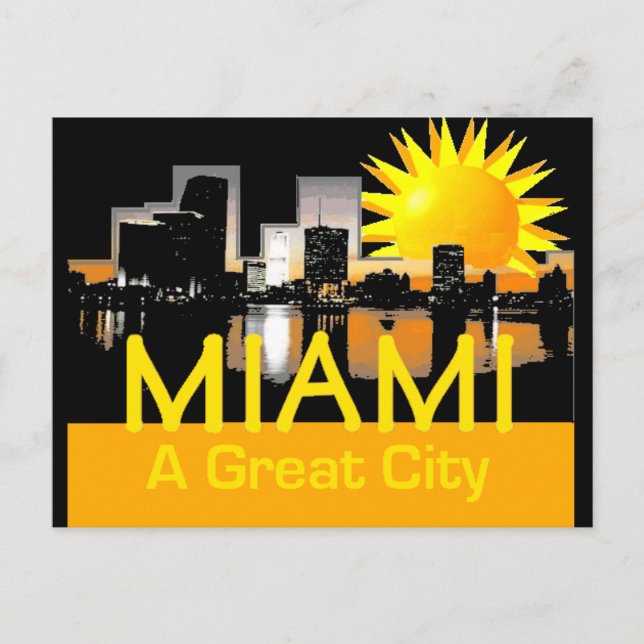 MIAMI Great City Postcard (Front)