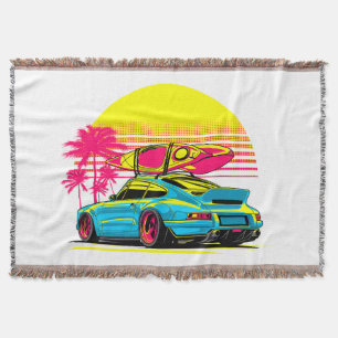 MIAMI GT SUMMER VIBES THROW BLANKET