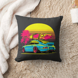 MIAMI GT SUMMER VIBES THROW PILLOW