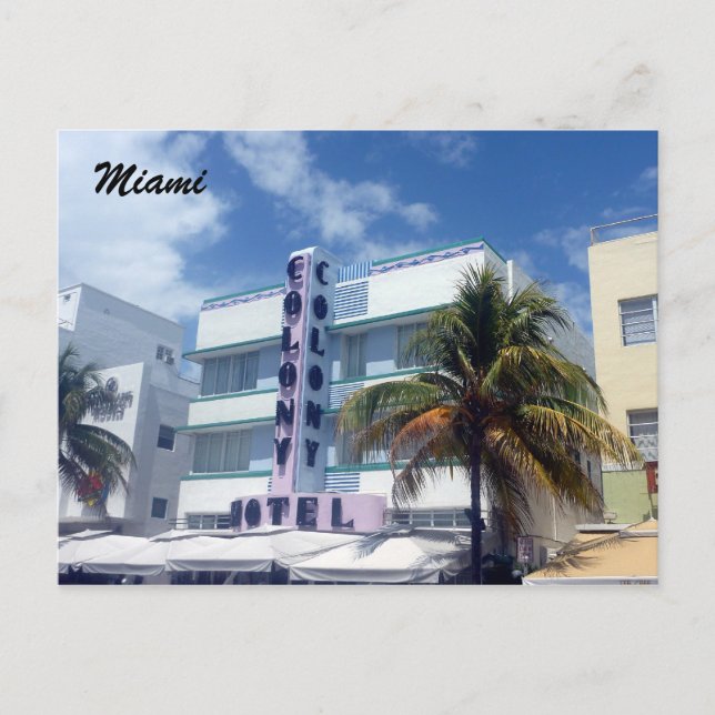 miami historic postcard (Front)