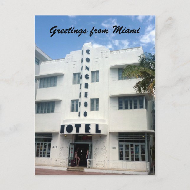 miami hotel postcard (Front)