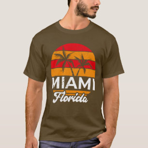 Miami Lover Tropical Summer FL Lover Retro Florida T-Shirt