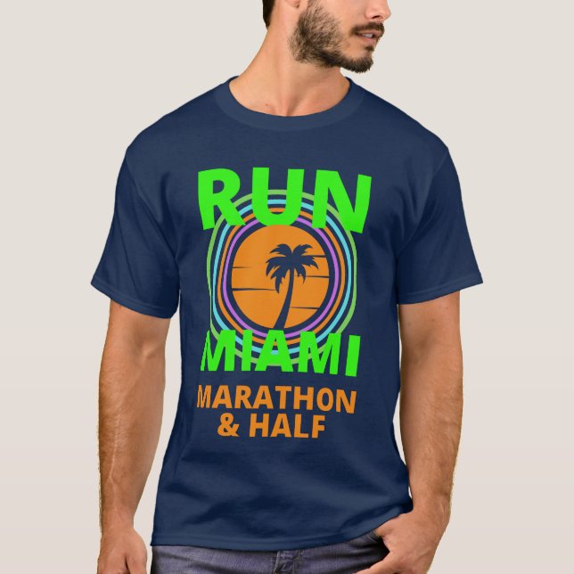 Miami Marathon Life Time 2022 T-Shirt (Front)