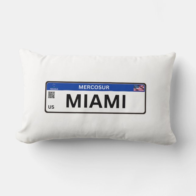 Miami Mercosur Lumbar Pillow (Front)