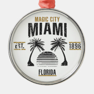 Miami Metal Ornament