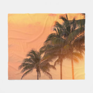 Miami Palms Fleece Blanket