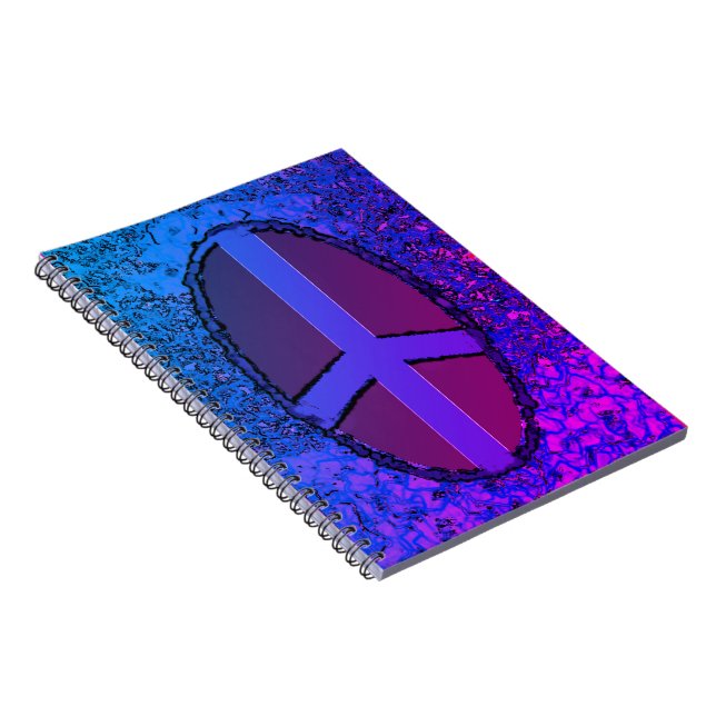 Miami Peace Sign Spiral Notebook (Right Side)