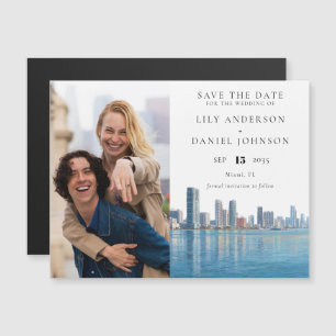 Miami Photo Wedding Save The Date Magnetic Invitation
