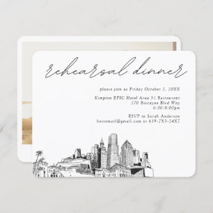 Miami Rehearsal Dinner Invite Enclosure Card
