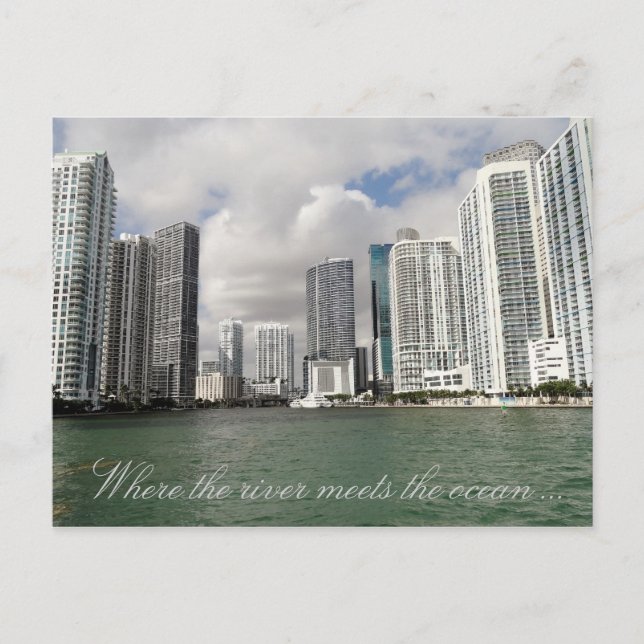 Miami River Postcard (Front)