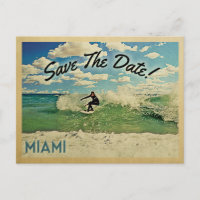Miami Save The Date Florida Surfing