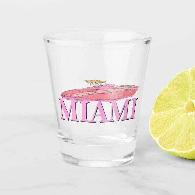 Miami shot glass (Front)