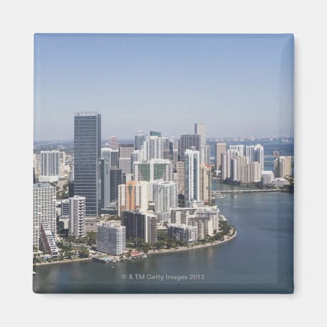 Miami Skyline 3 Magnet (Front)