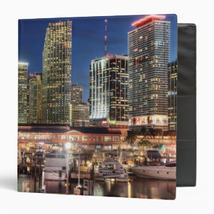 Miami skyline city in Florida Binder