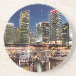 Miami skyline city in Florida Coaster