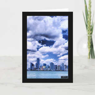 Miami skyline - Greeting Card