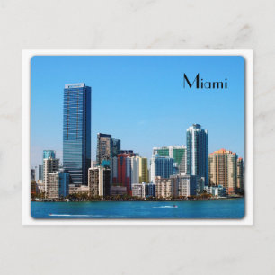 Miami skyline - Postcard