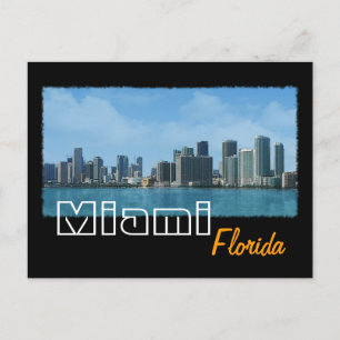 Miami Skyline Postcard