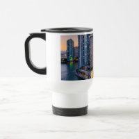 Miami Skyline Sunset with InterContinental Hotel