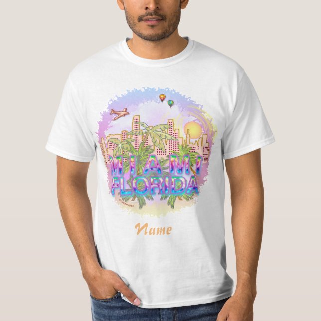 Miami Skyline  t-shirt (Front)