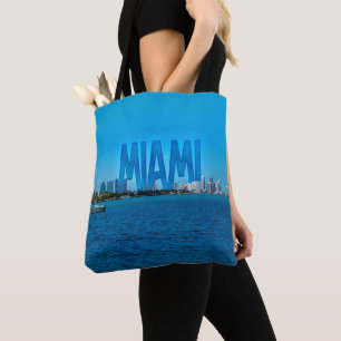 Miami Skyline Tote Bag