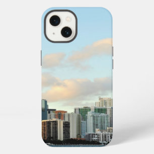 Miami skyscrapers against wide clear sky iPhone 13 case