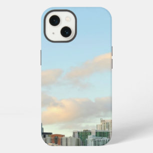Miami skyscrapers against wide clear sky iPhone 13 case