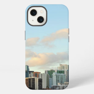 Miami skyscrapers against wide clear sky iPhone 13 case