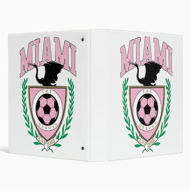 Miami Soccer Varsity Style  Binder (Background)