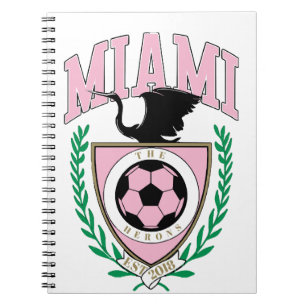 Miami Soccer Varsity Style  Notebook
