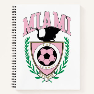 Miami Soccer Varsity Style Notebook