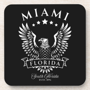 Miami South Florida Vintage Eagle Coaster
