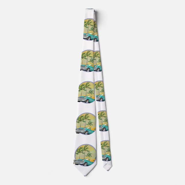 Miami Sunset logo Tie (Front)