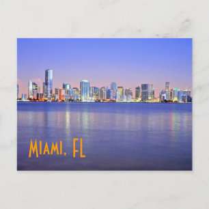 Miami, the Magic City at dawn. Postcard