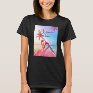 Miami Vibes Graphic Tees Vibrant Summer Flamingo C