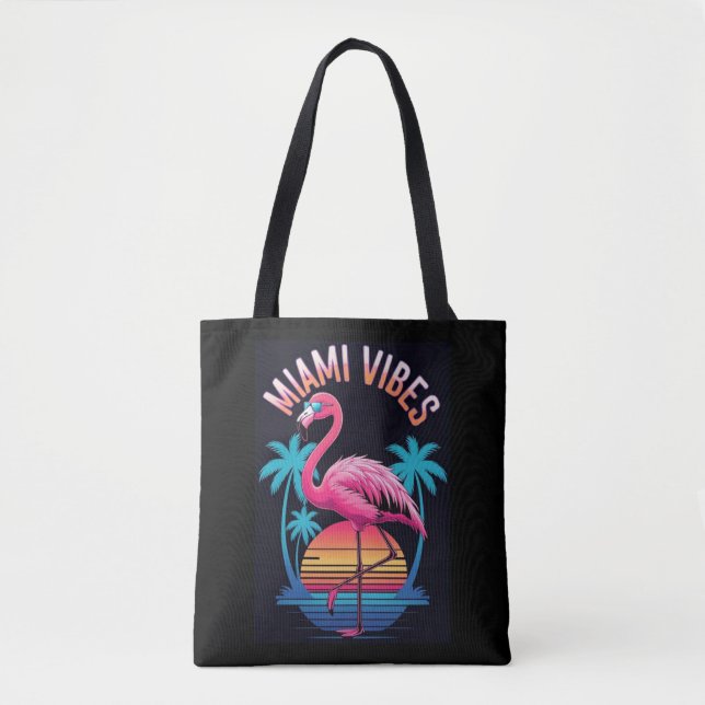 Miami Vibes Summer Flamingo Design-63454 Tote Bag (Front)