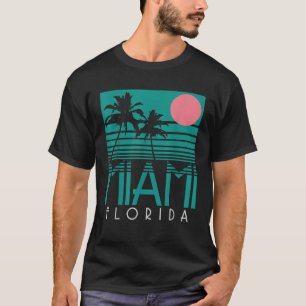 Miami Vintage Florida America USA Souvenir Surfer T-Shirt