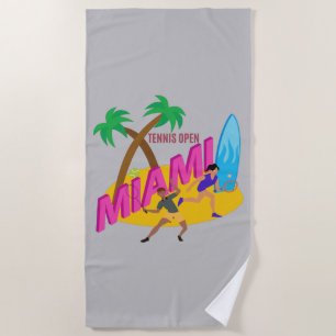 Miani Open For Tennis Champs Beach Towel