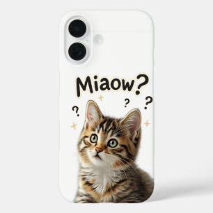 Miaow? Étui de téléphone drôle pour les amateurs